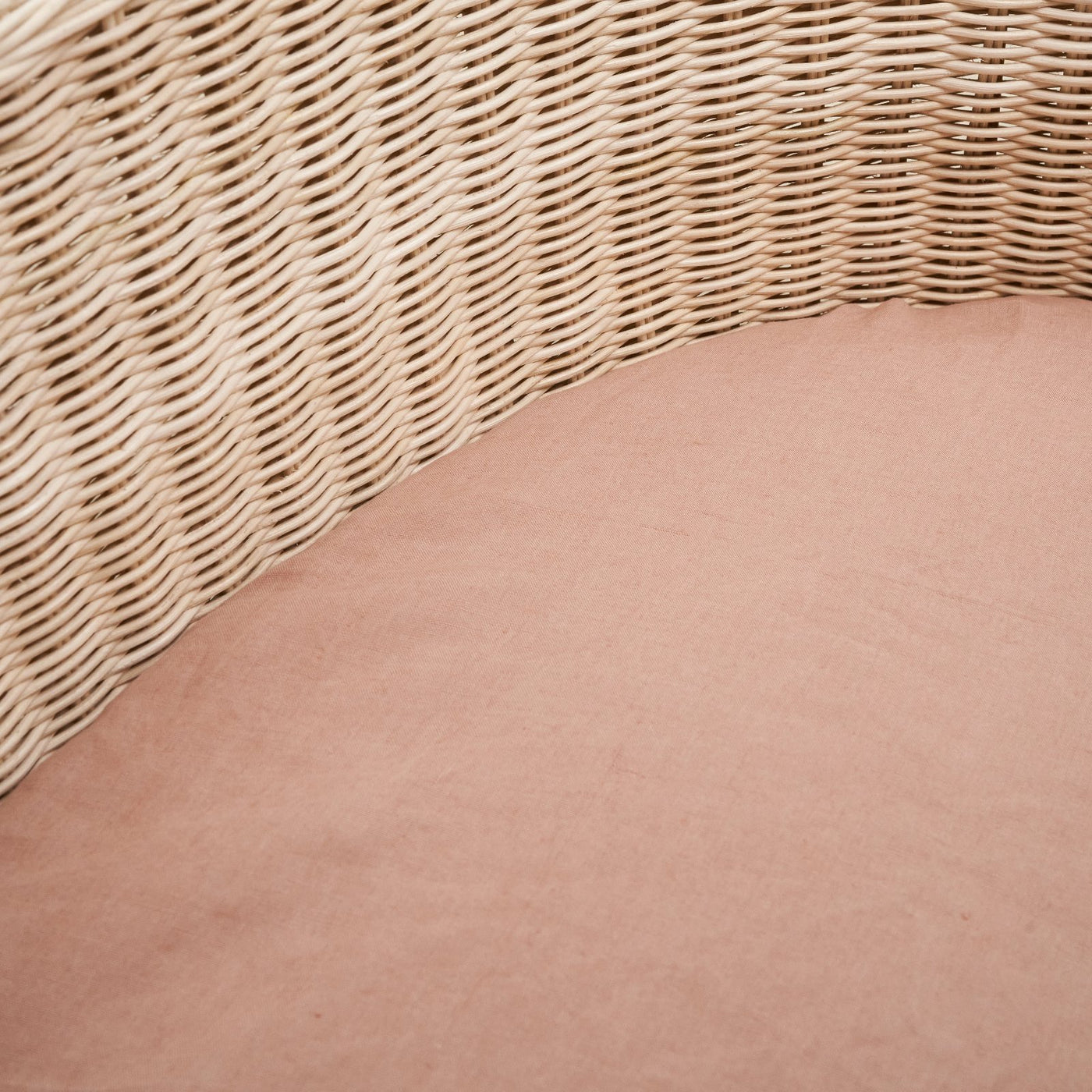 French Flax Linen Bassinet Sheet in Clay