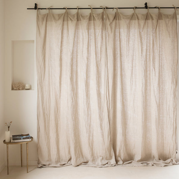 French Flax Linen Curtain Set in Natural – I Love Linen