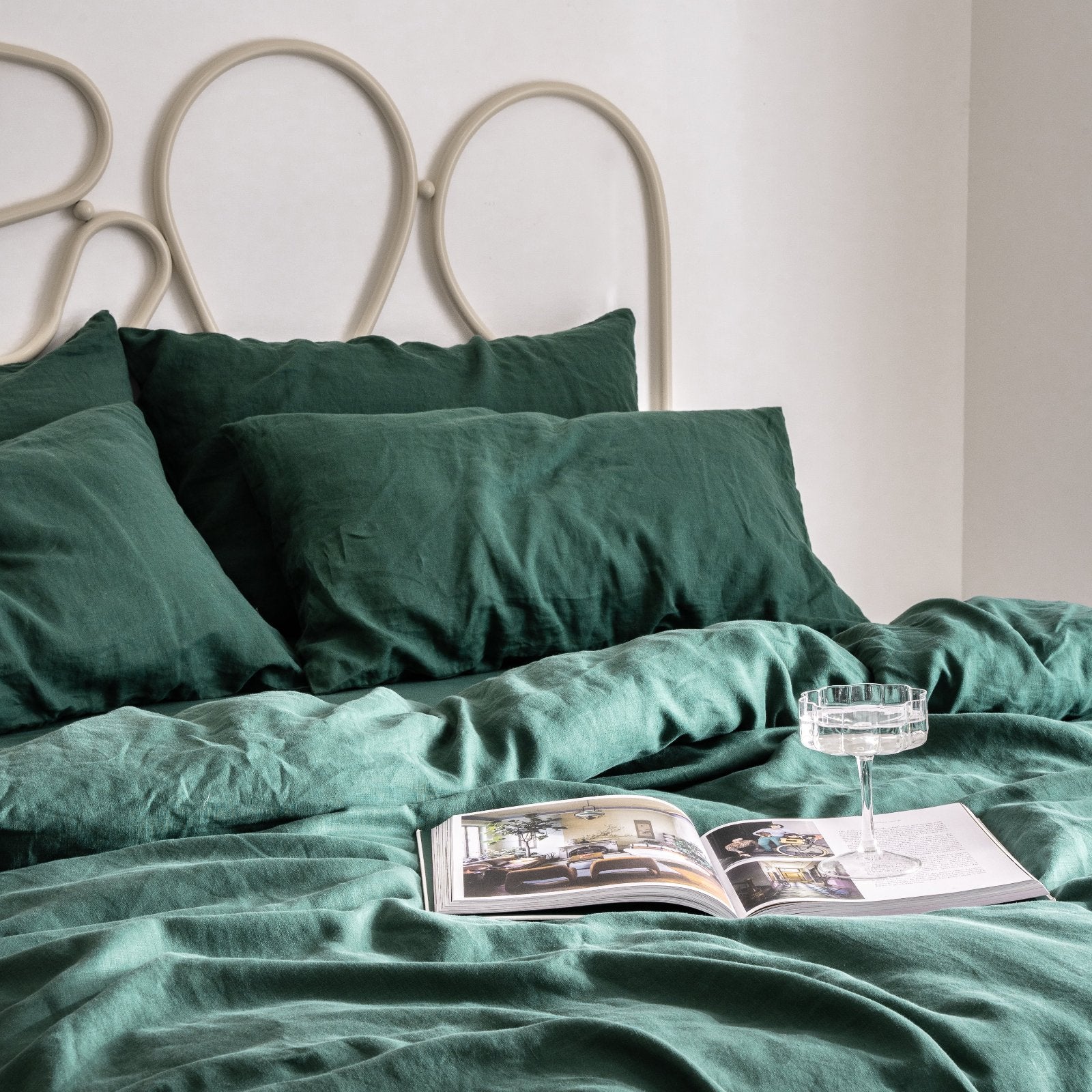 Jade Linen Sheets